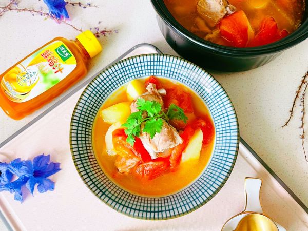 秋日肉排蕃茄红汤