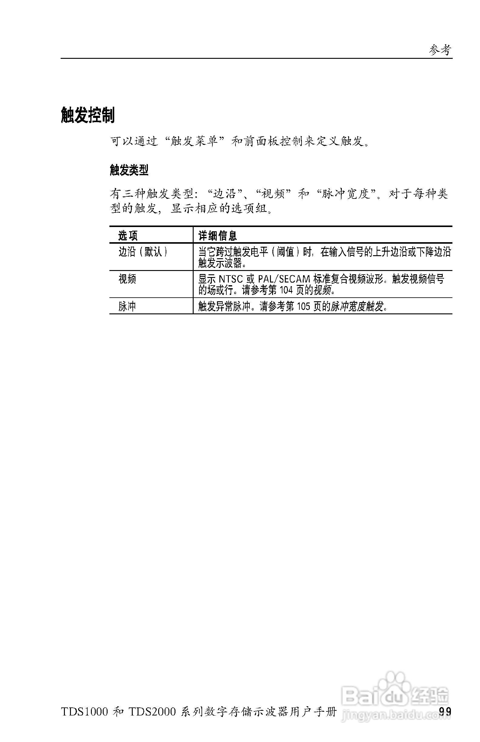 泰克TDS2024数字存储示波器用户手册:[12]