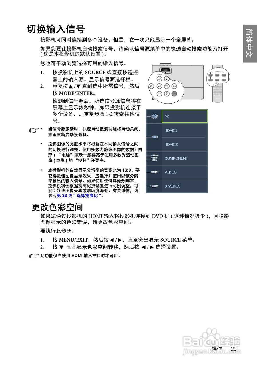 明基W600+投影机使用说明书:[3]