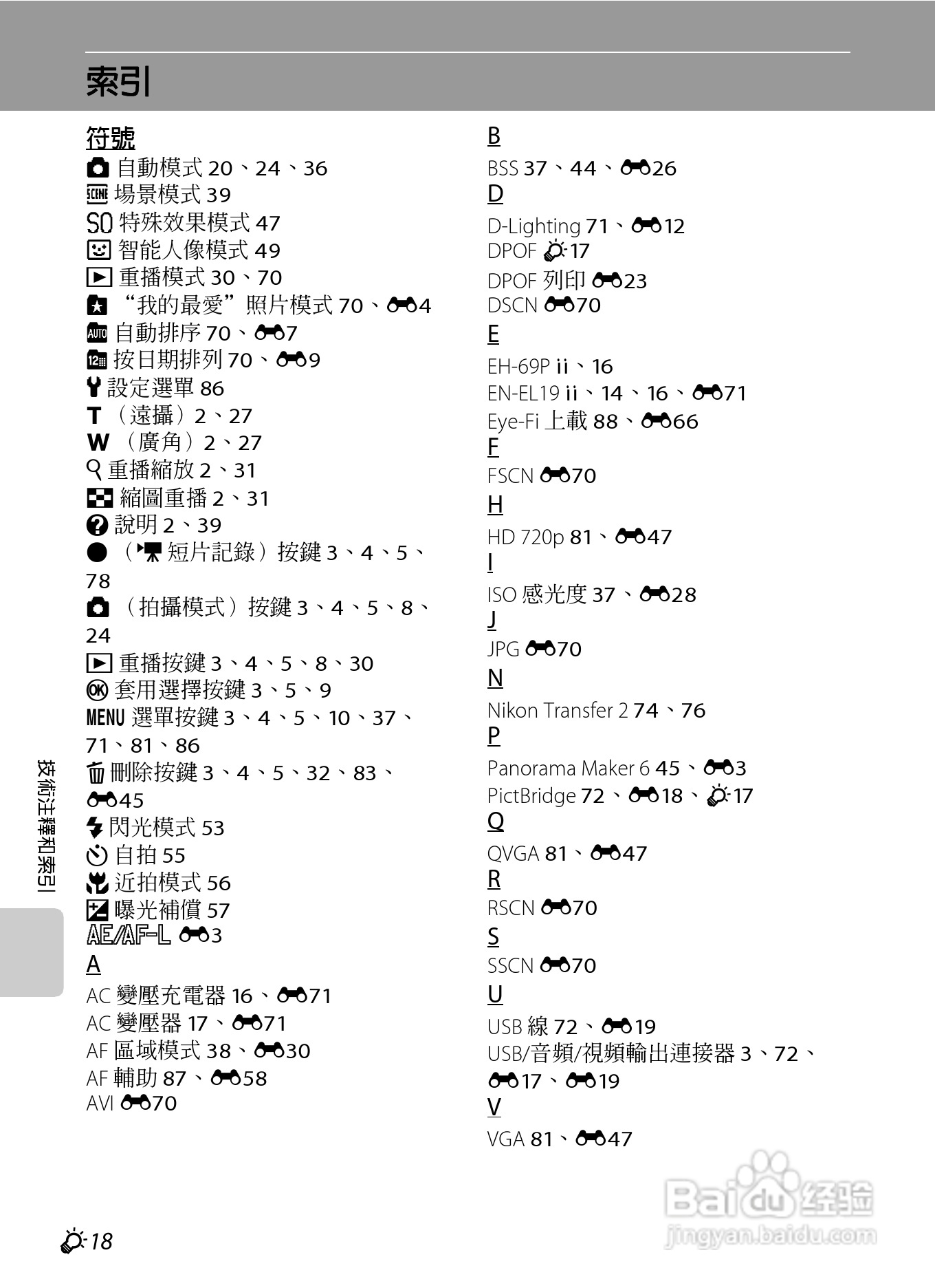 尼康 COOLPIX S3300数码相机说明书:[20]