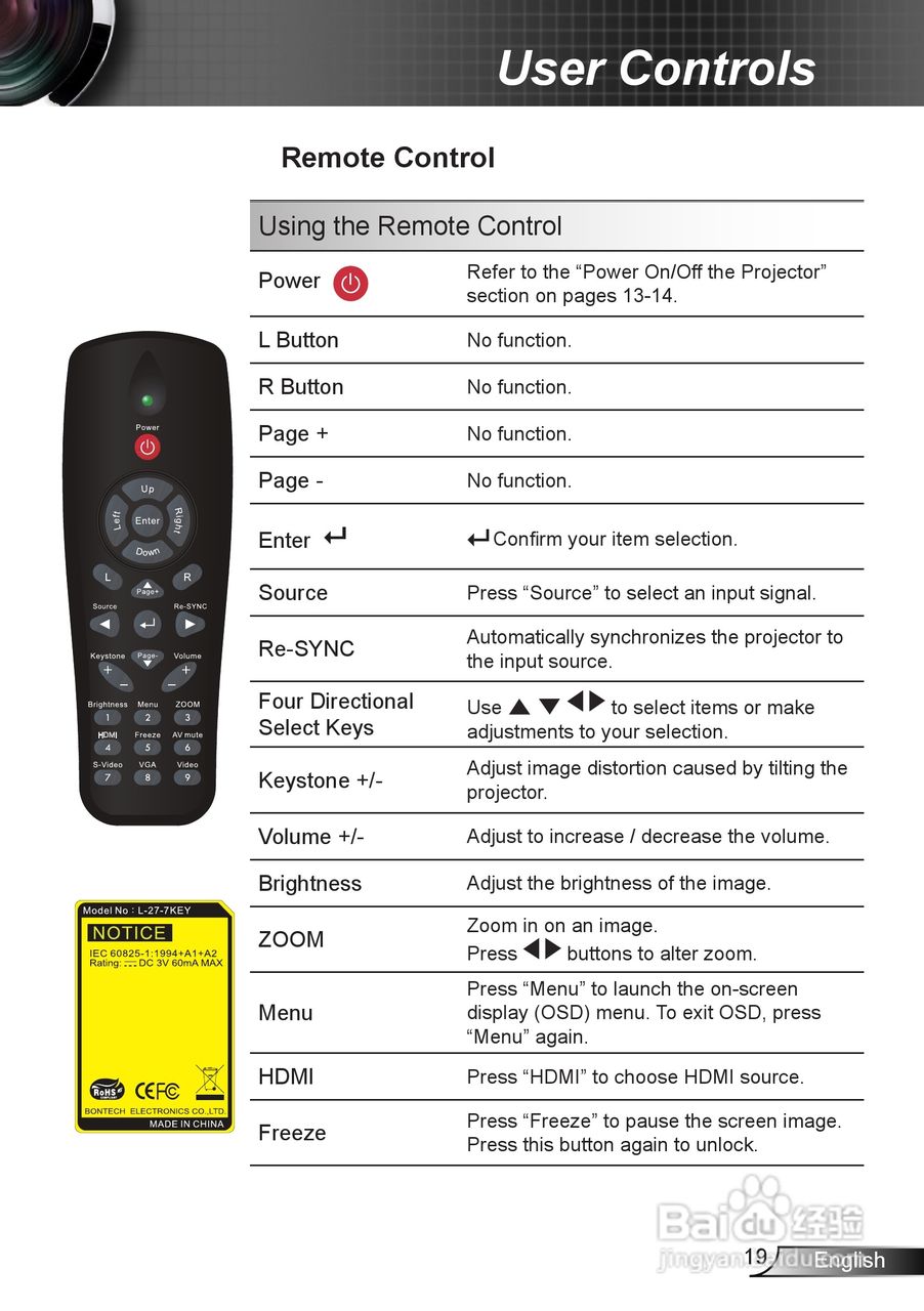 奥图码EW539投影机使用说明书:[2]