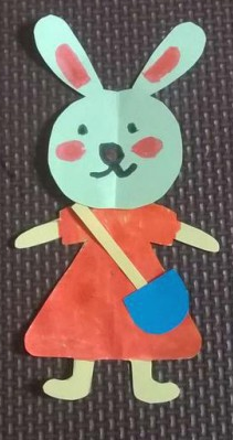 可爱的小兔子剪纸