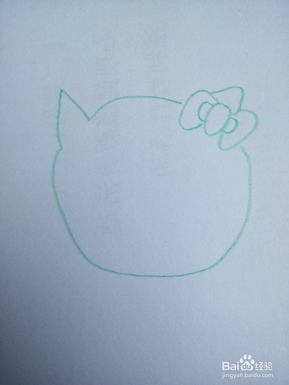 怎么画简笔Hello Kitty？