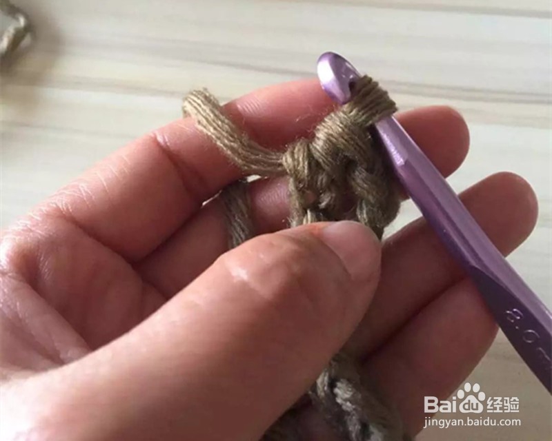 钩针编织基础针法:中长针