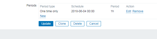 如何在zabbix的维护周期中删除周期？