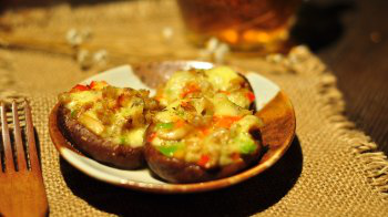 香菇芝士堡的做法