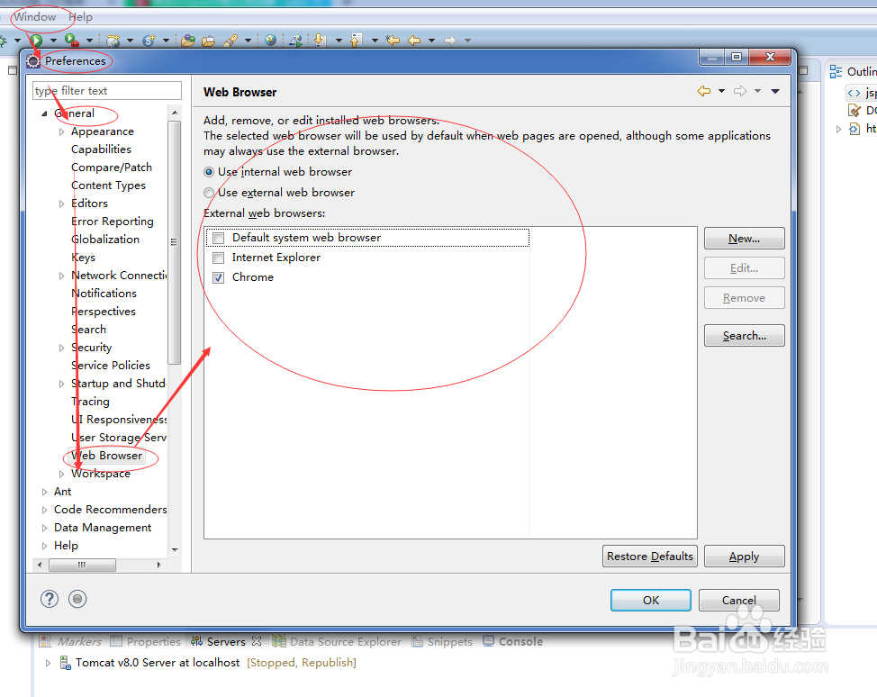 图解ECLIPSE JSP TOMCAT 环境搭建