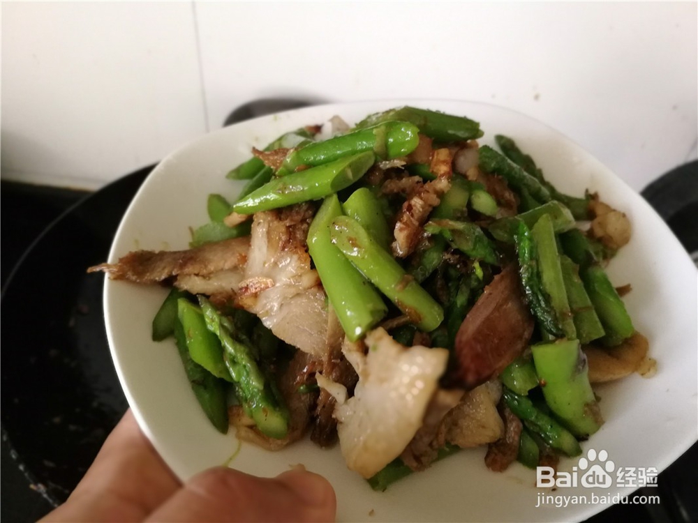芦笋炒猪肉片