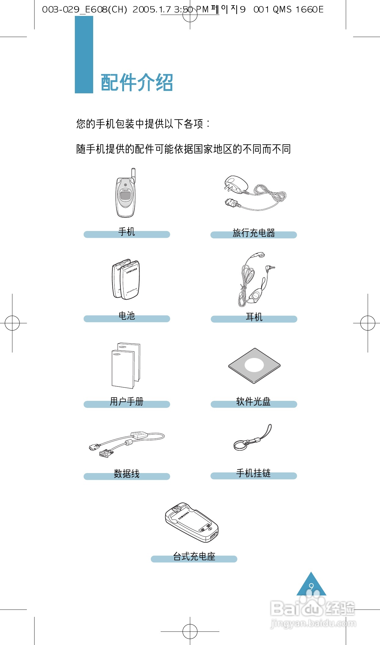 三星SGH-E608手机使用说明书:[1]