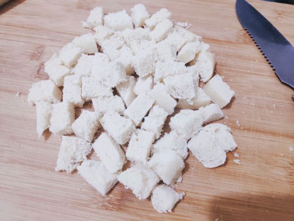 自创干脆面炒馒头