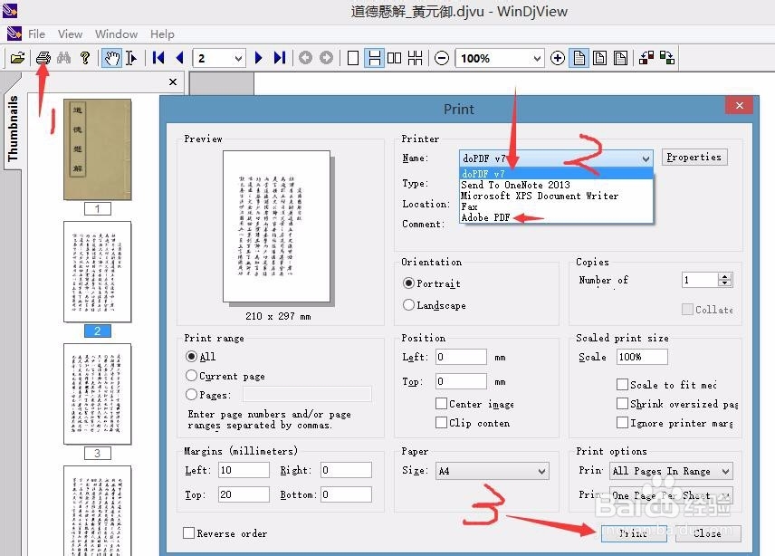 DJVU格式文档转换PDF