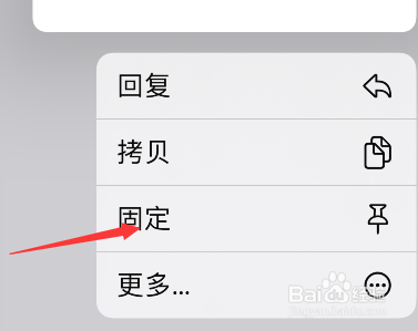 iMessage内容怎么置顶
