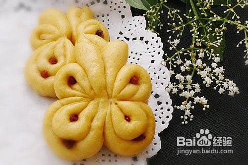 南瓜枸杞蝴蝶卷