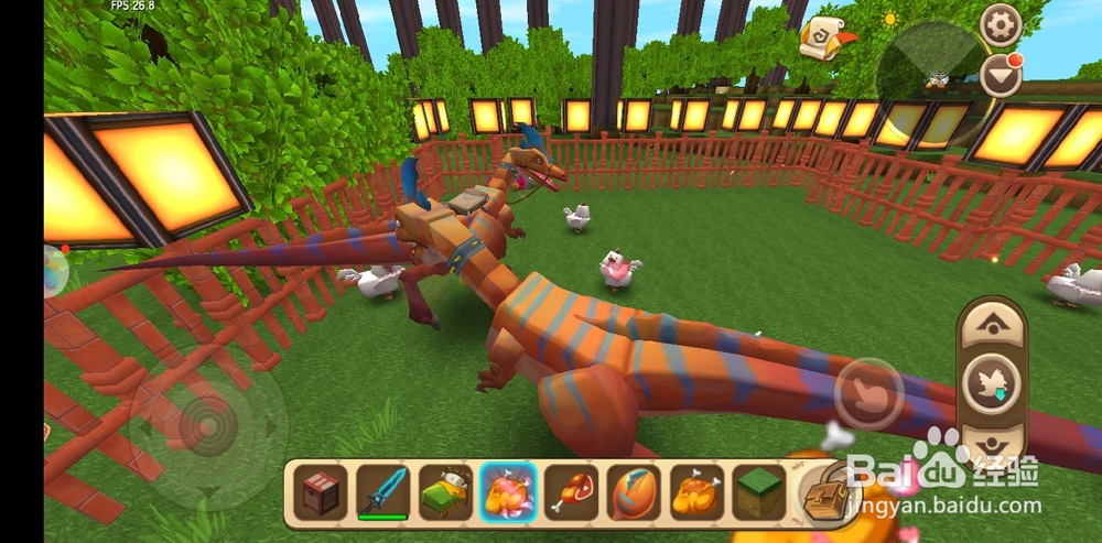 迷你世界中怎么驯服迅猛龙？