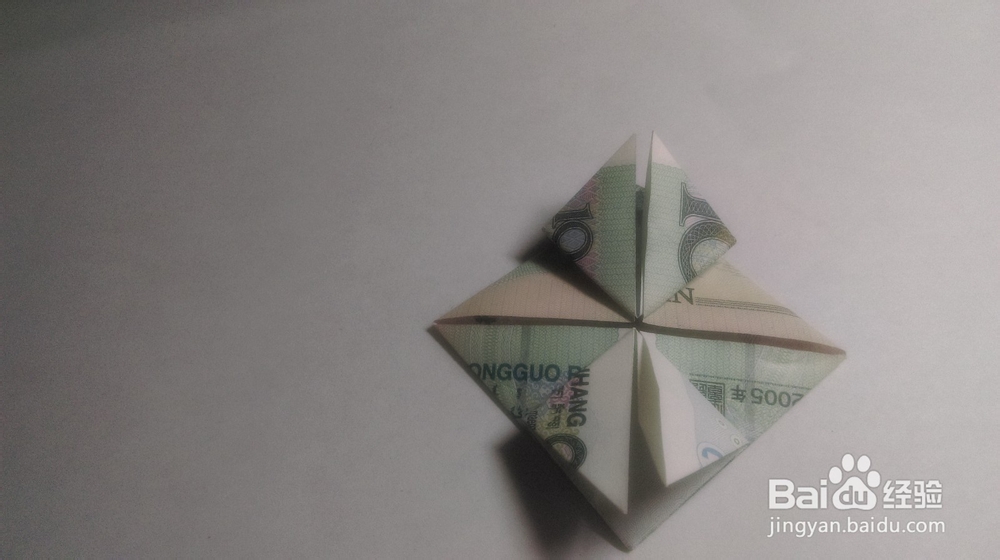 用纸币折出精美书签