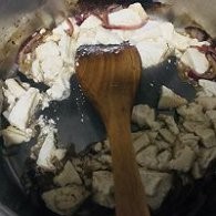 制作日式懒人食谱豆腐饭