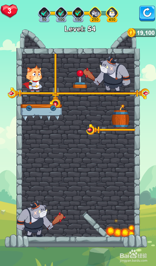 Hero Mission 2的Level 54怎样通过？