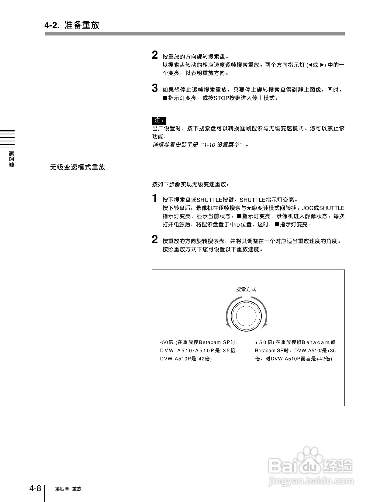 索尼DVW-510P数字磁带录像机使用说明书:[3]