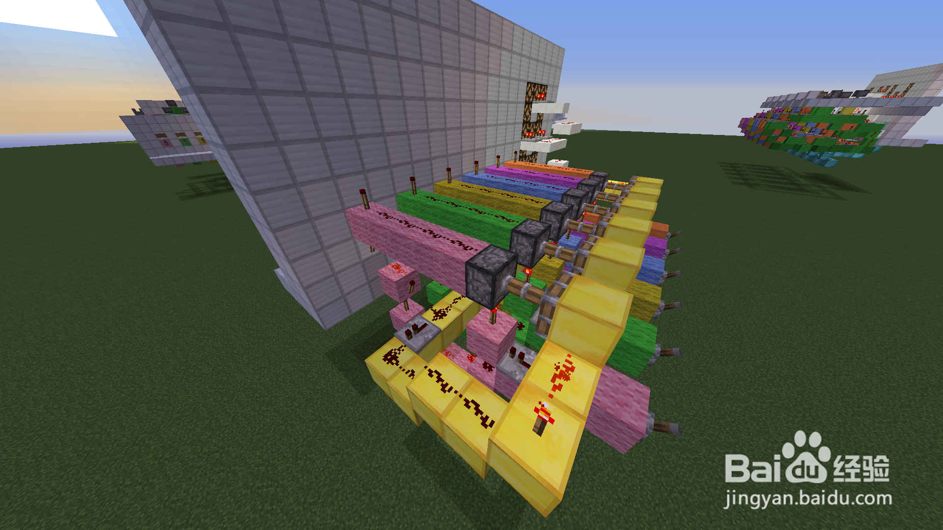 我的世界制作全单键控制密码门(1.7)