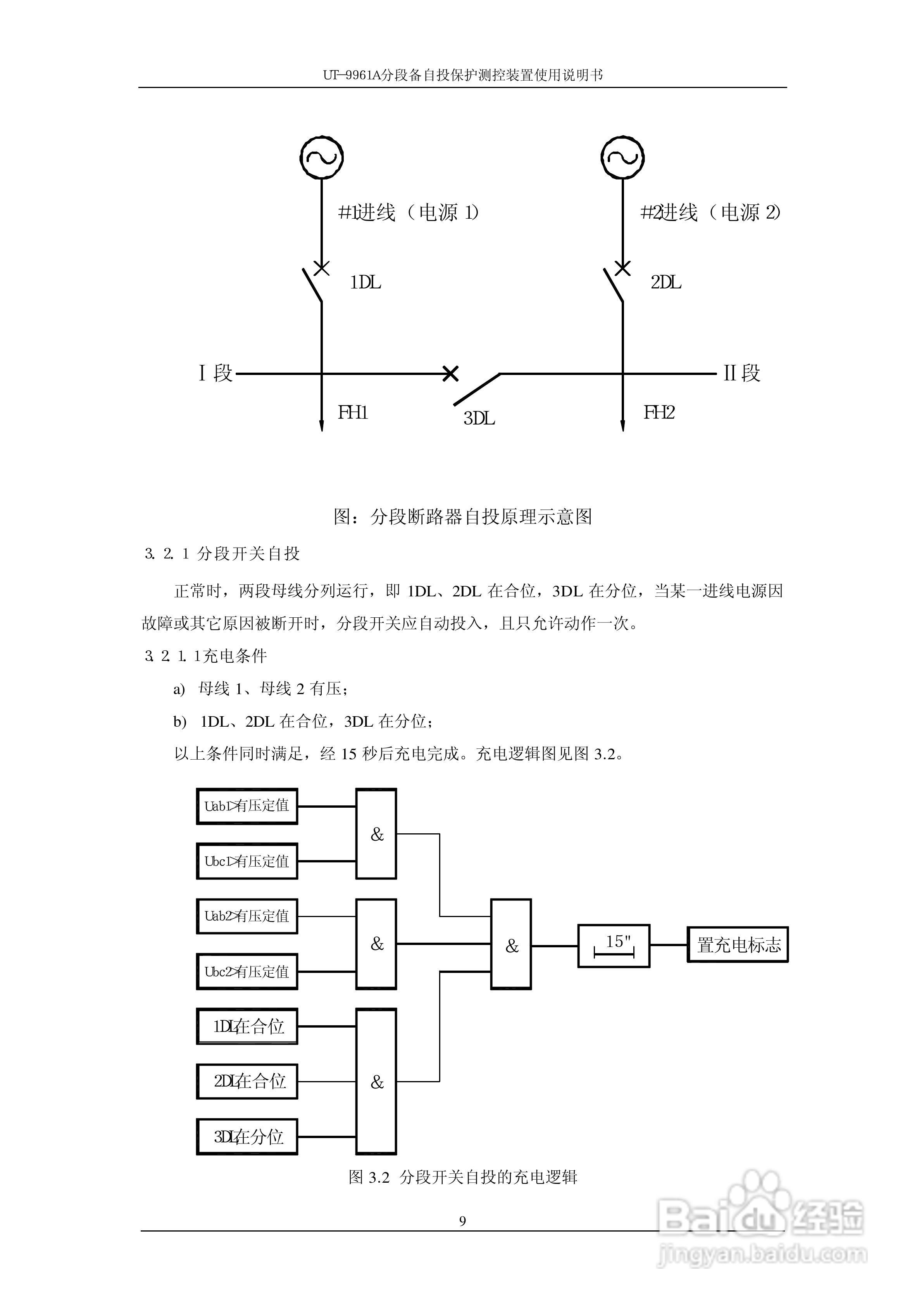 UT-9961A分段备自投保护测控装置使用说明书:[2]