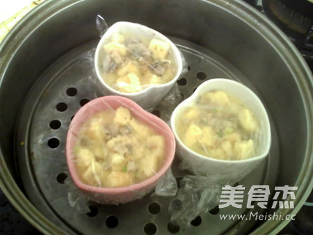 亚麻籽油蘑菇烘蛋土司蒸糕