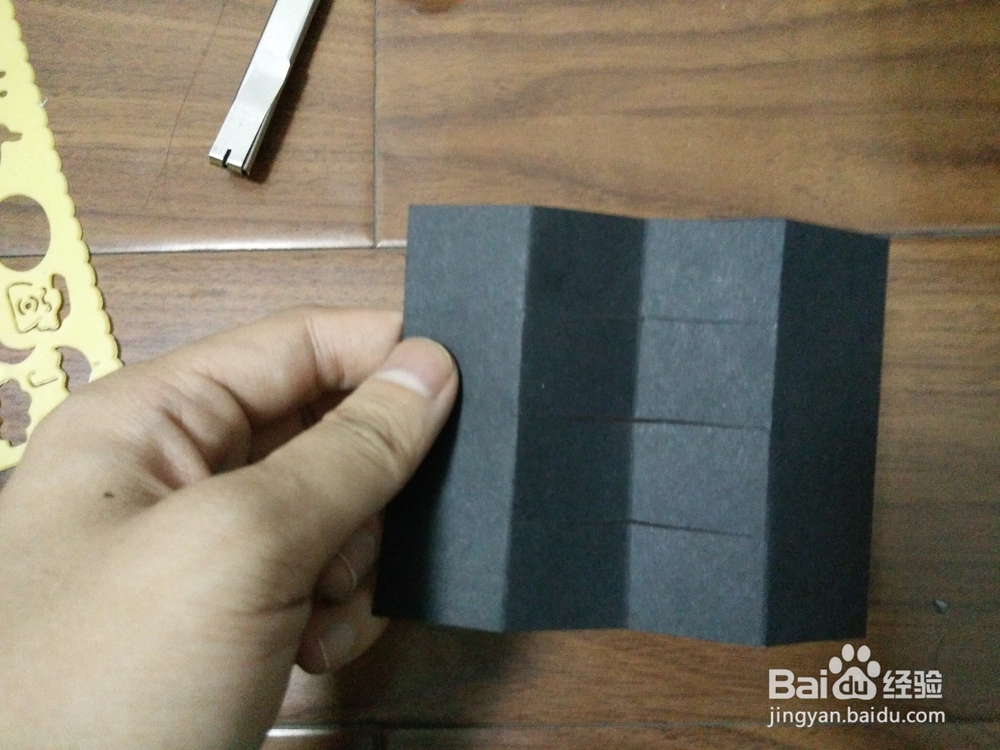 翻折卡的做法/手账/爆炸盒子机关