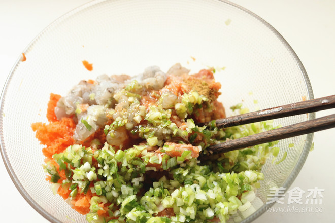 胡萝卜虾饺的做法