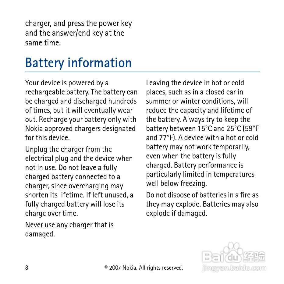 Nokia蓝牙耳机BH-304说明书:[1]