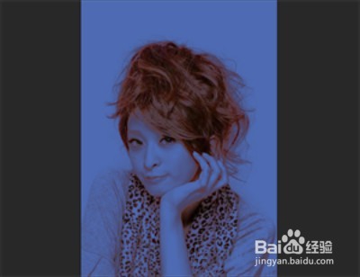 PS教程怎样快速抠出散乱头发丝证件照换背景