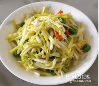 家常菜炒韭黄
