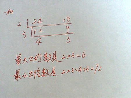 24和36的公因数是多少