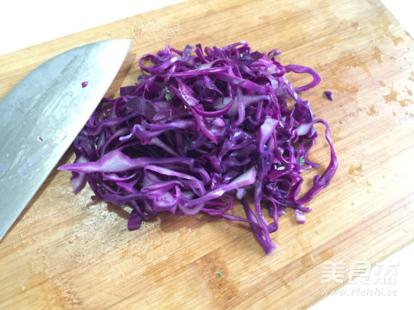 紫甘蓝拌豆腐丝