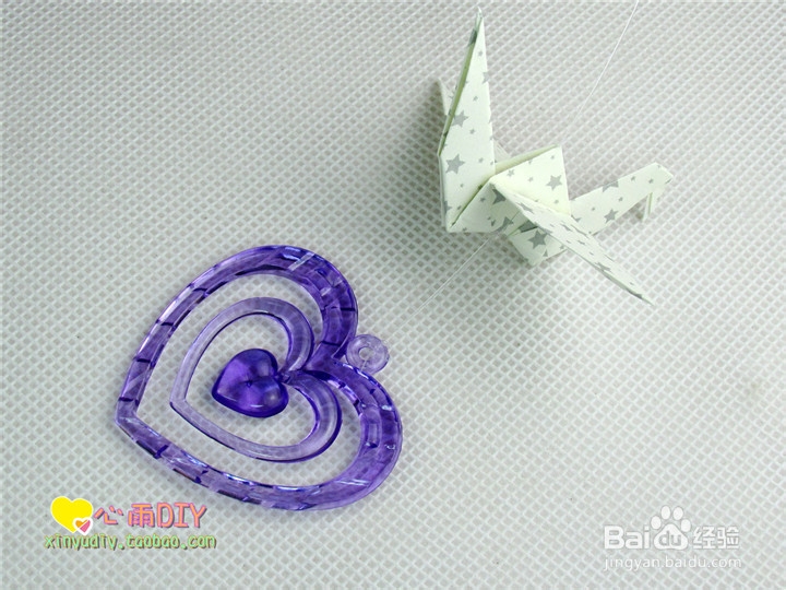 DIY千纸鹤风铃之5—双杆风铃管风铃