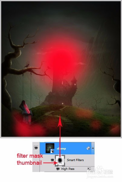 使用Photoshop制作中世纪恐怖城堡图