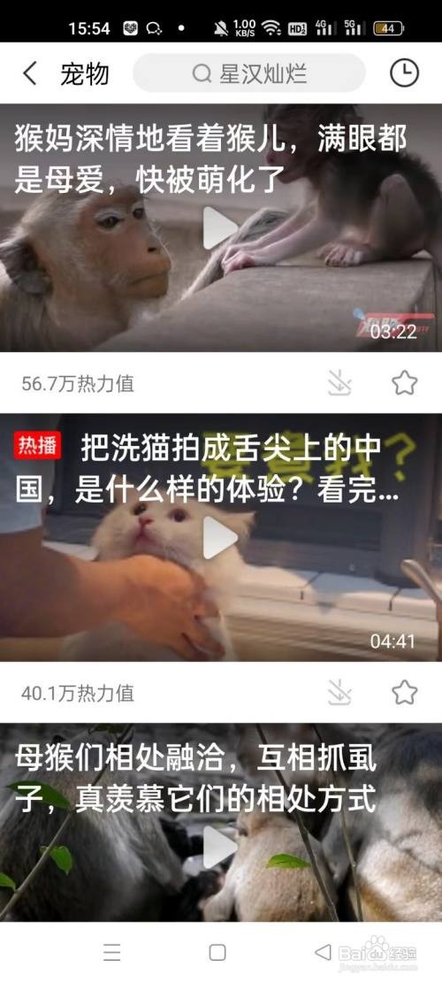 百搜视频怎样查看宠物频道