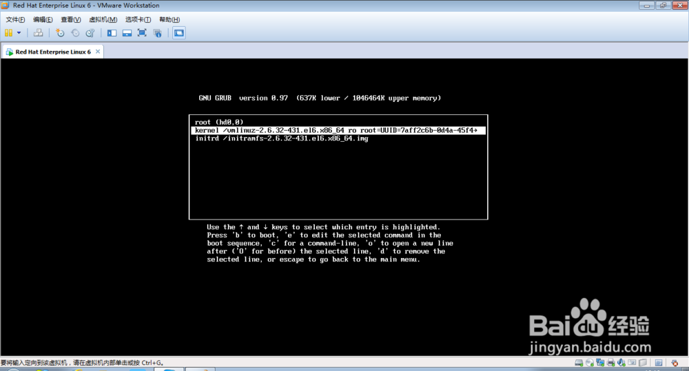 Rad Hat Enterprise LInux 6.5 忘记密码怎么办