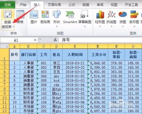 如何快速制作考勤/工资的汇总表