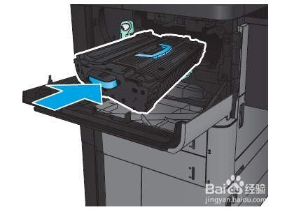 HP M830 如何清除前挡盖卡纸