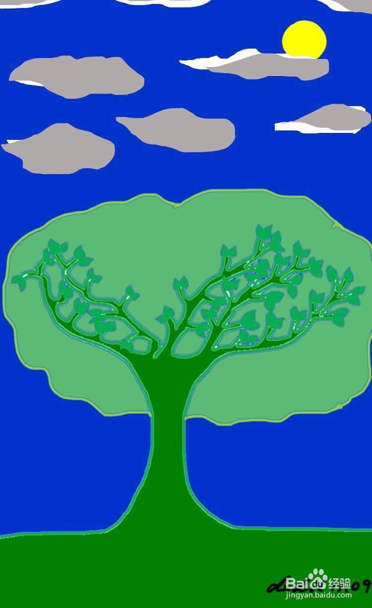 简笔画教程之大树