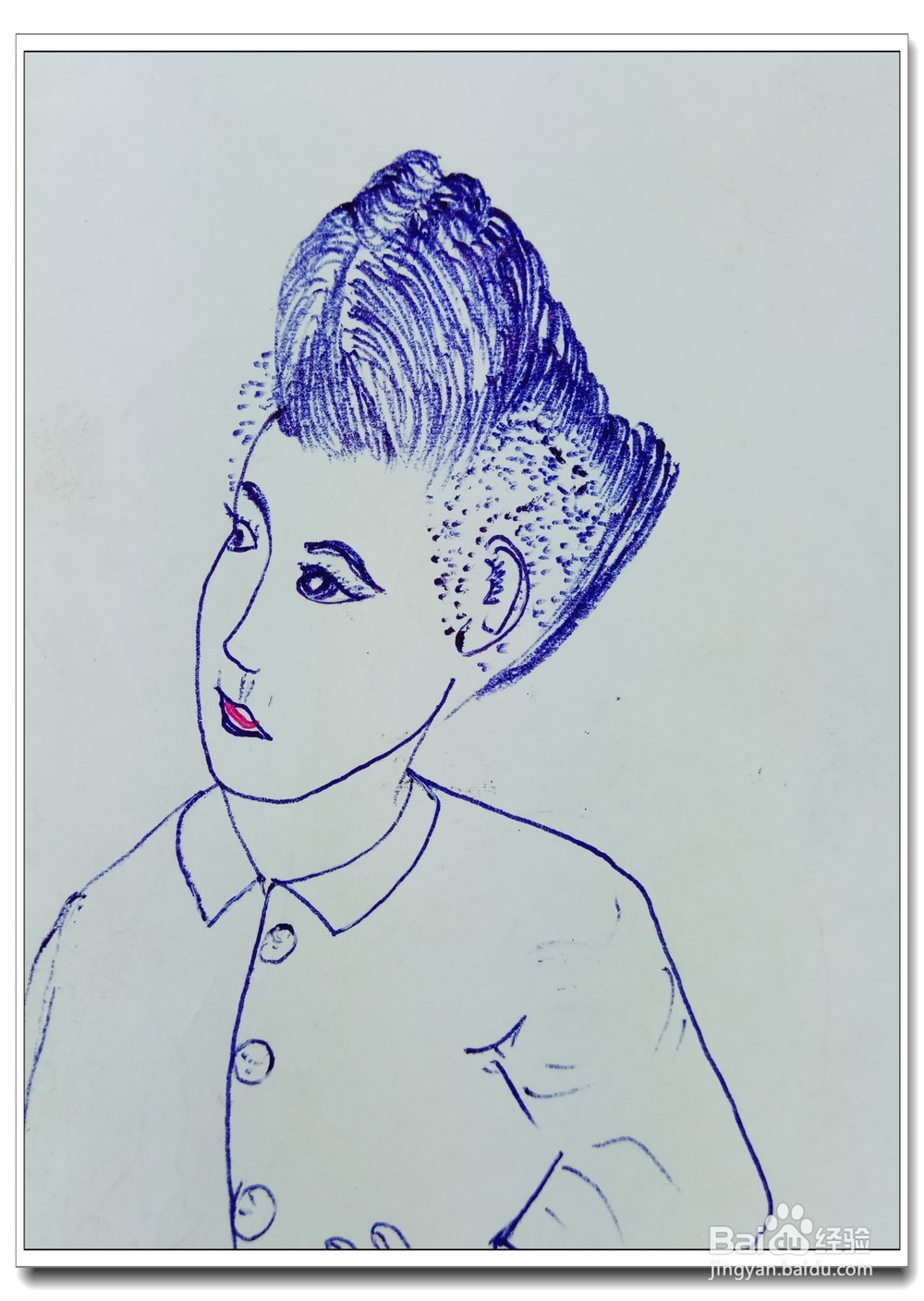 怎样画简笔画“发型展示”？