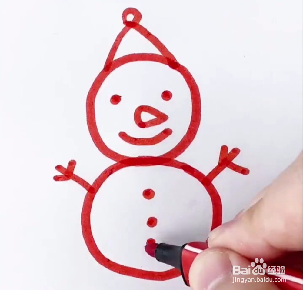 小雪人怎么画 教大家小雪人简笔画