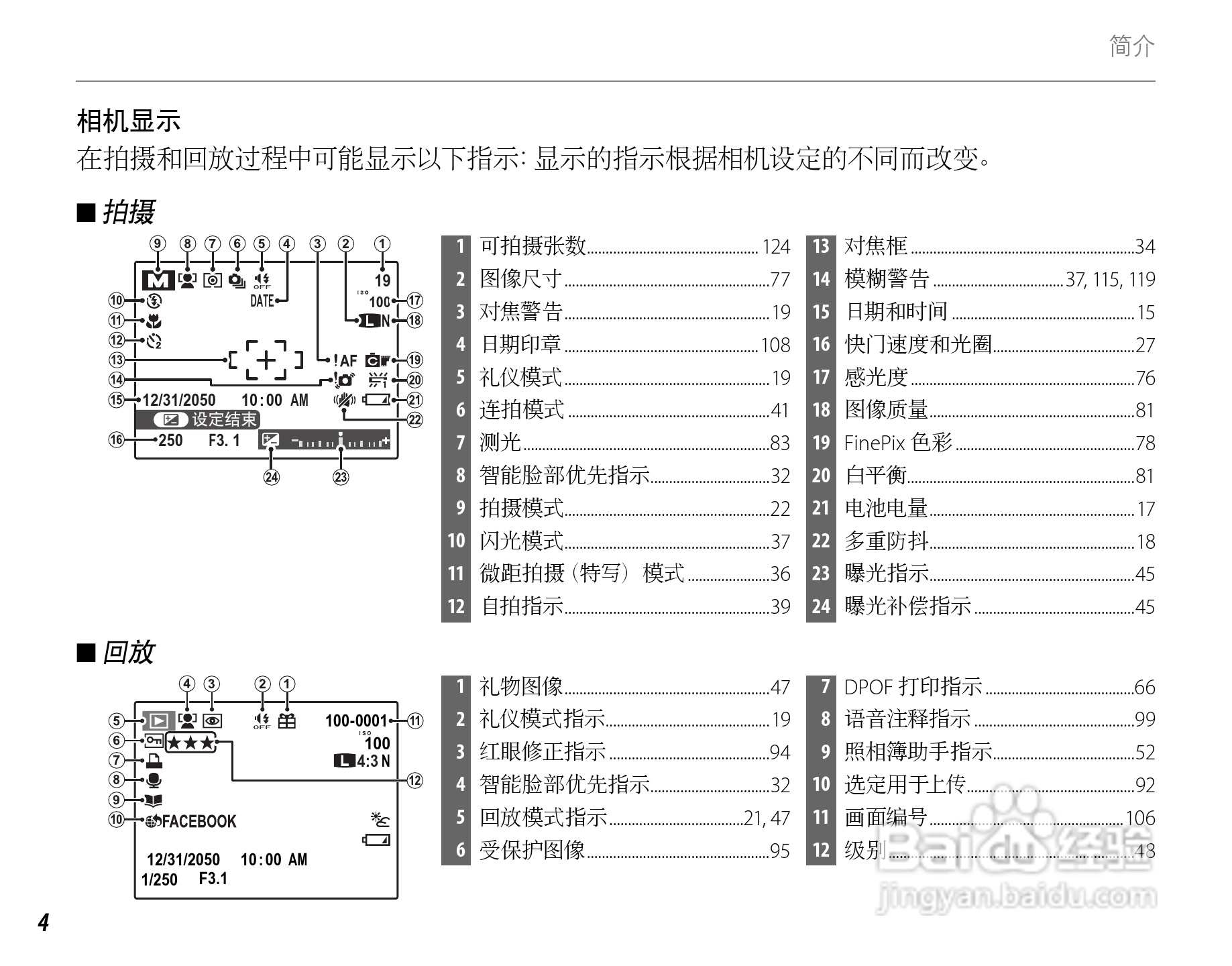 富士FinePix SL260数码相机使用说明书:[2]