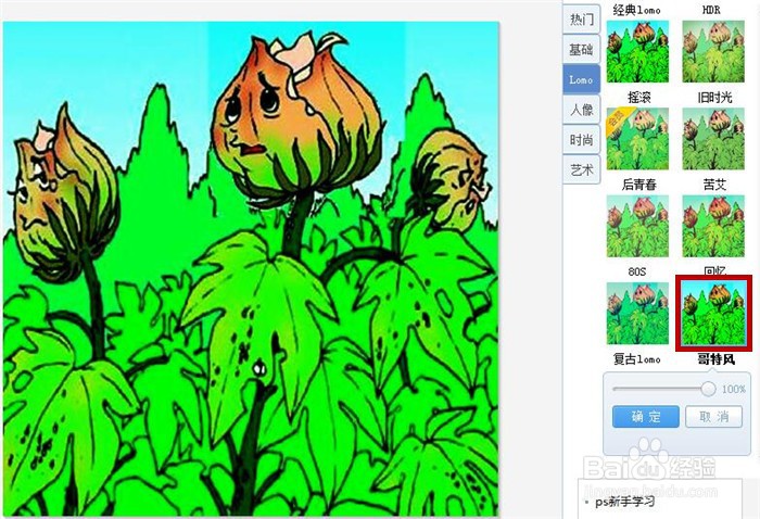 如何利用美图秀秀软件制作出图片的哥特风效果?