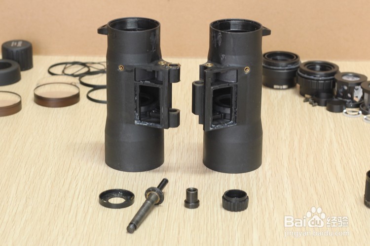 屋脊结构双筒望远镜拆解图望远镜结构图