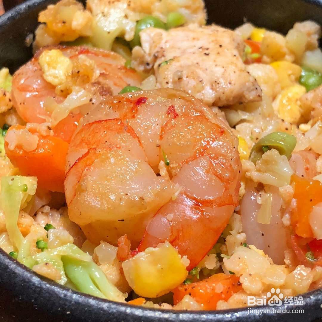 减脂无米炒饭怎么做