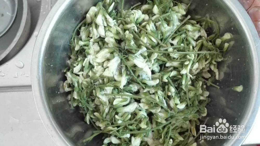 油炸鲜槐花的家常做法