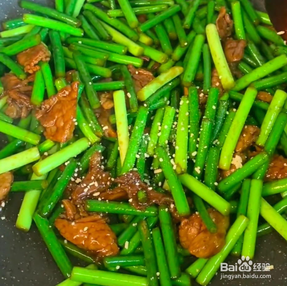 2020蒜薹炒肉片新做法