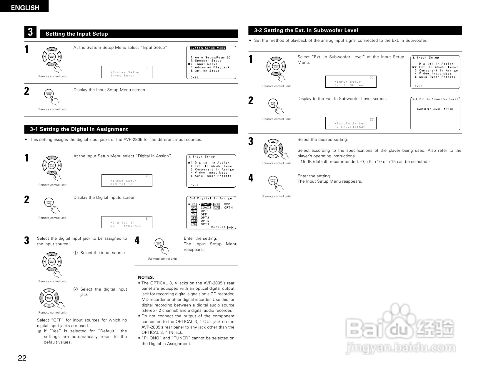 DENON AVR-2805收音环绕扩音机操作说明书:[2]