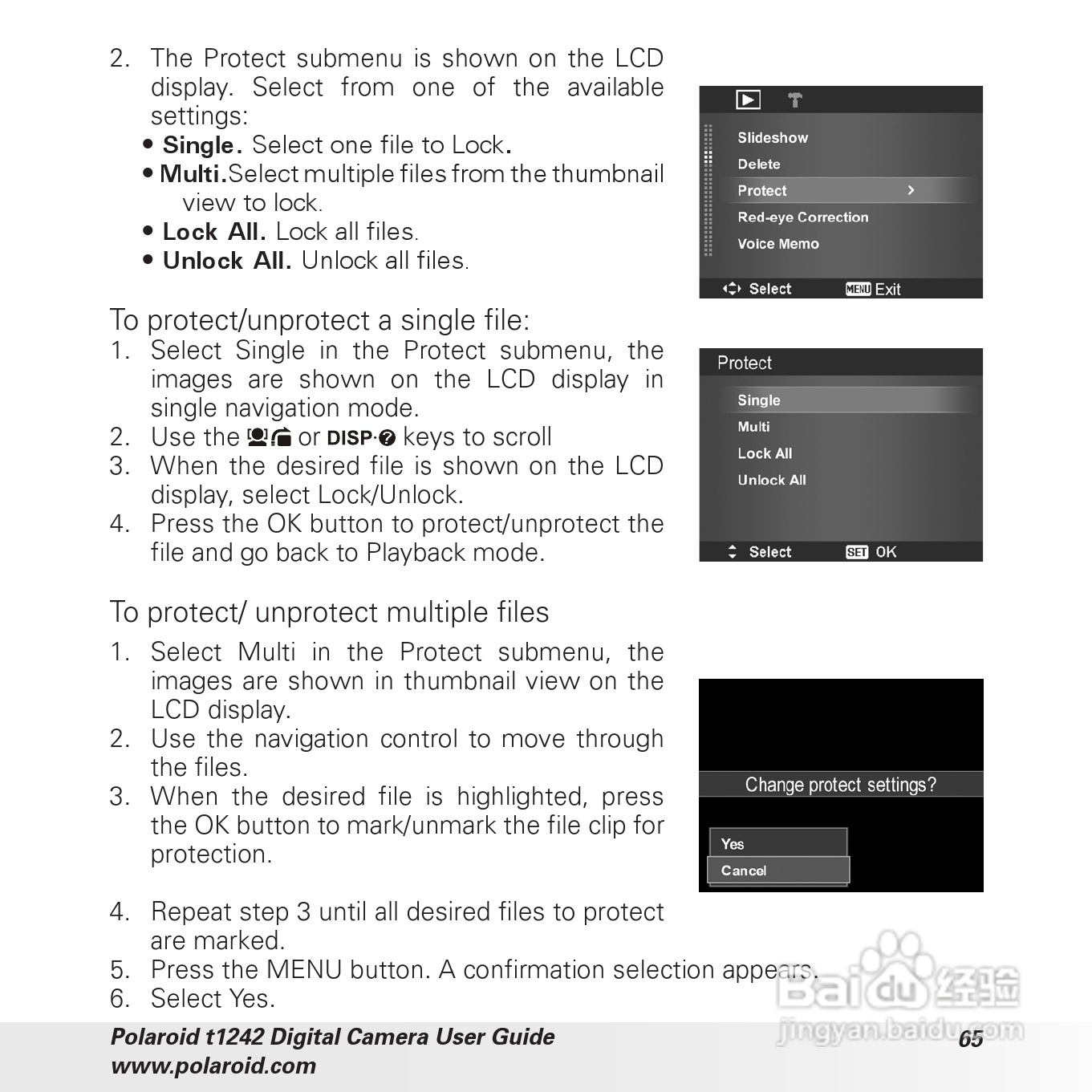宝丽来Polaroid t1242数码相机使用说明书:[7]