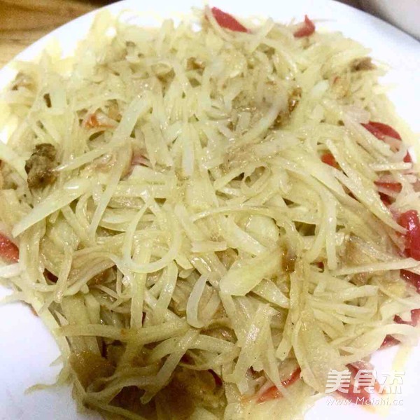 家常土豆丝的做法